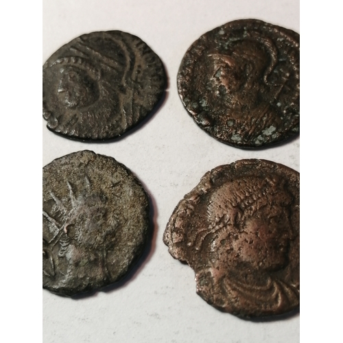 31A - COINS : 4 x Roman coins All about 2000 years old