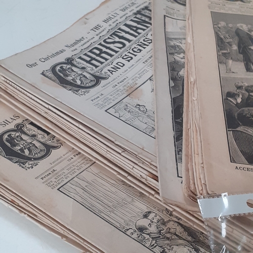 22 - More than 20 copies of the Christian Herald newspaper, various dates, mostly early 1900s. Good condi... 