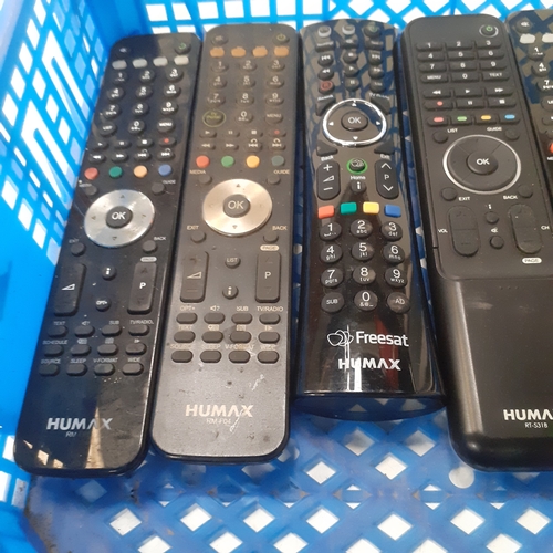 13 - Humax. Quantity of remote controls in largely good condition. All Humax, various models