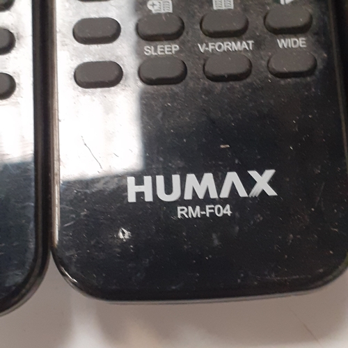 13 - Humax. Quantity of remote controls in largely good condition. All Humax, various models