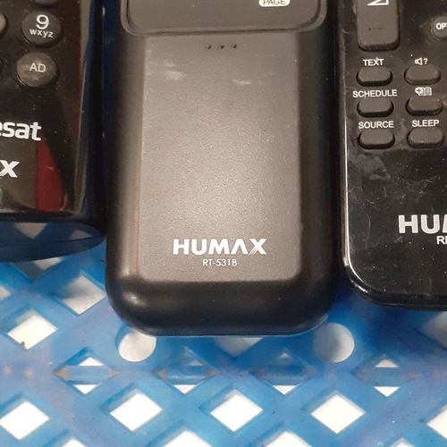13 - Humax. Quantity of remote controls in largely good condition. All Humax, various models