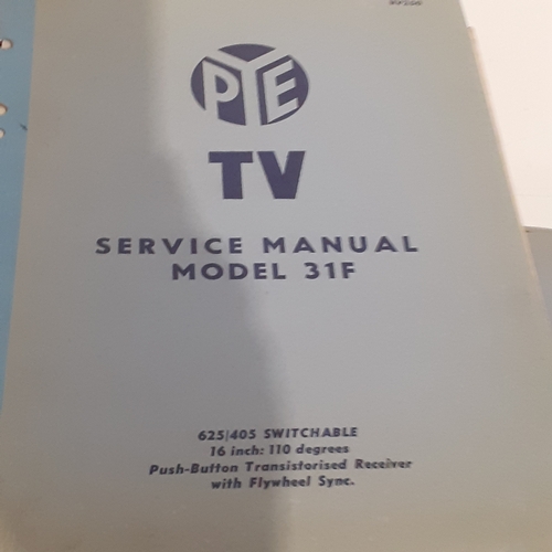 28 - Large quantity of Pye service manuals mainly from 50s, 60s and 70s. Good readable condition given ag... 