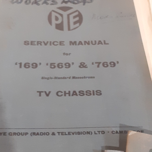 28 - Large quantity of Pye service manuals mainly from 50s, 60s and 70s. Good readable condition given ag... 