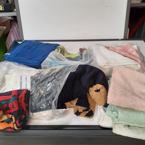 34 - An assortment of various towels. Various sizes from hand to bath. Good clean used condition