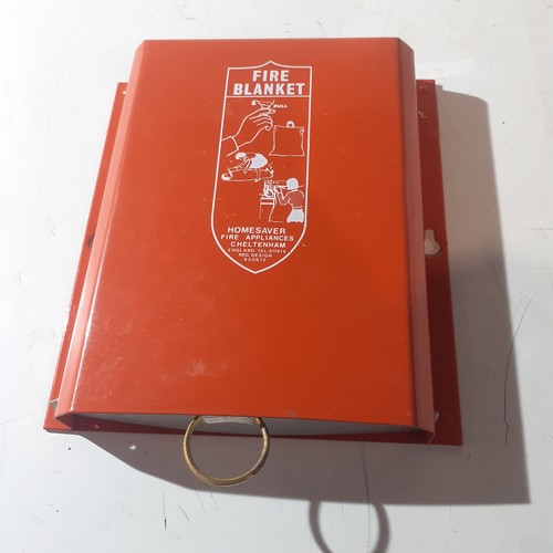 6 - Homesaver fire appliances, metal cased fire blanket. Never opened.