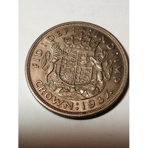 33A - COINS : 1937 Crown in about extremely fine condition