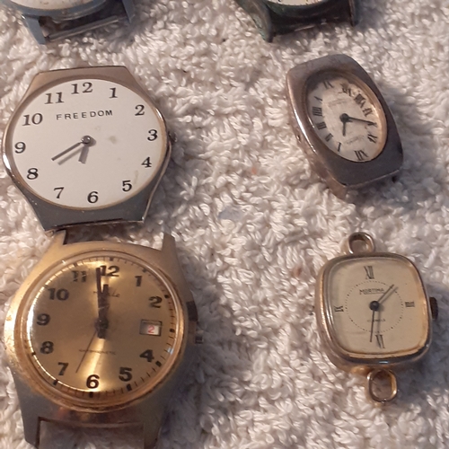 39 - A quantity of watches and watch faces including a Pierre Gordni, titanium, quartz movement, water re... 