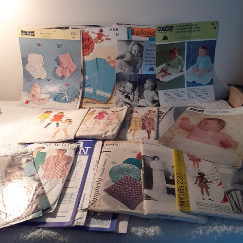 38 - Good quantity of knitting patterns. Mostly vintage with various baby and children with a few adult p... 