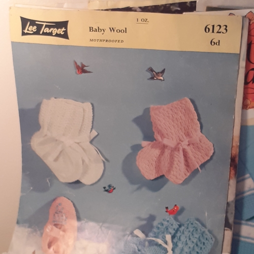 38 - Good quantity of knitting patterns. Mostly vintage with various baby and children with a few adult p... 