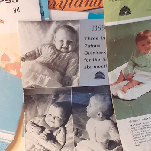 38 - Good quantity of knitting patterns. Mostly vintage with various baby and children with a few adult p... 