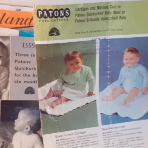 38 - Good quantity of knitting patterns. Mostly vintage with various baby and children with a few adult p... 