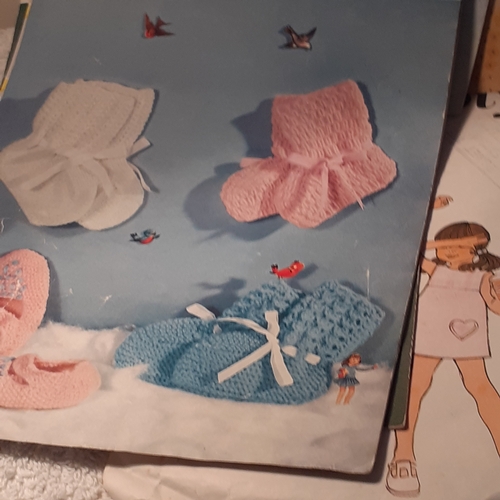 38 - Good quantity of knitting patterns. Mostly vintage with various baby and children with a few adult p... 