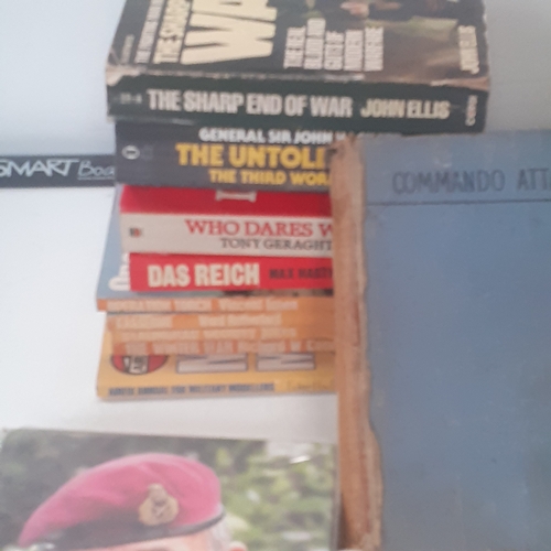 31 - A large quantity of war and forces related books. Some well known sought after reading material, bot... 