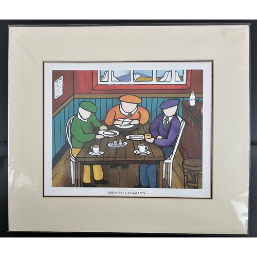 120A - 2 large colour prints by Martin in double mount. The Harbour Bar and Breakfast at Sally’s. Sealed. S... 