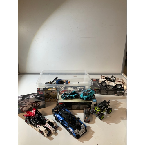 94 - Large Selection of ready made Lego car models including sports cars and race cars etc. There are two... 