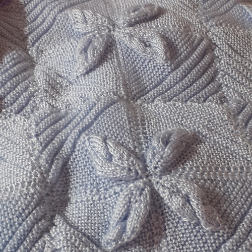 20 - 3 knitted blankets with very nice detail and colour. Good clean condition