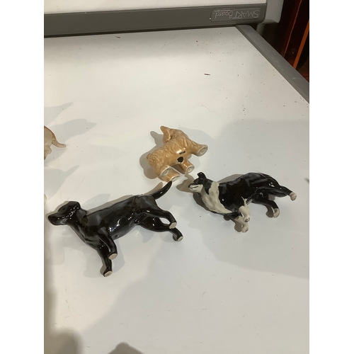 280 - Selection of dog ornaments includes Royal Doulton