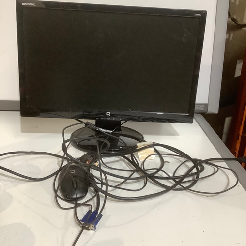 361 - Compaq Q2022a monitor with leads & mouse