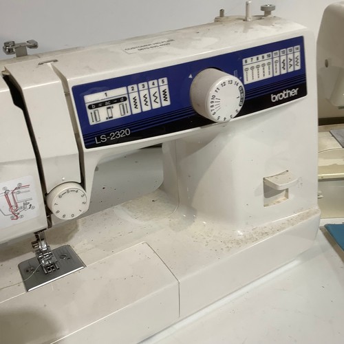 471 - Two Brother sewing machines LS2320 and XL-4041 one with foot pedal