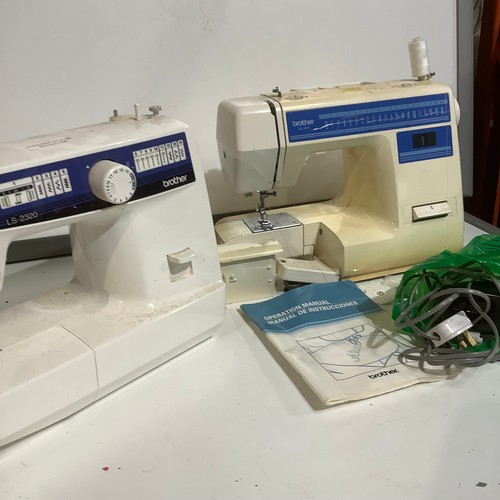 471 - Two Brother sewing machines LS2320 and XL-4041 one with foot pedal