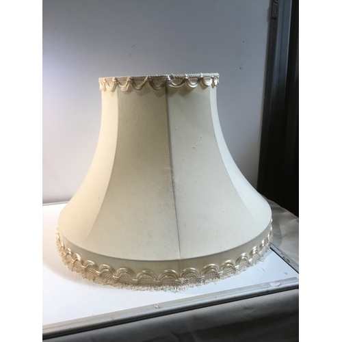 4 - Vintage onyx & brass  lamp including large lamp shade