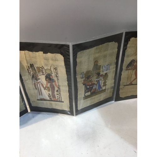 8 - Hand painted Egyptain pictures on Papyrus paper