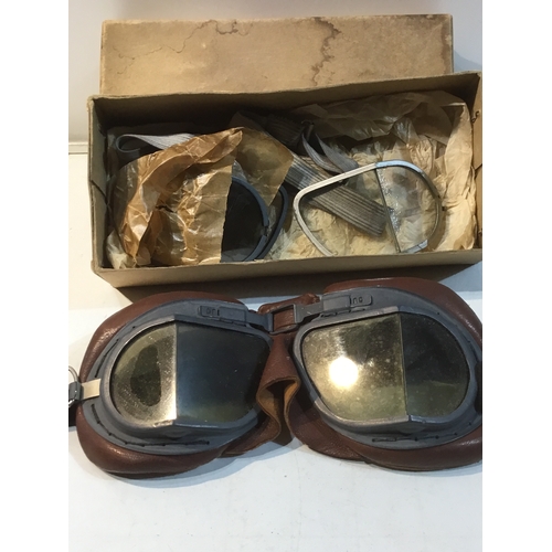 13 - Rare RAF MKV111 flying goggles