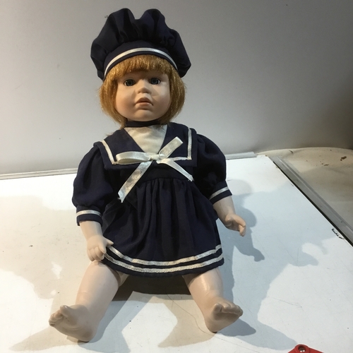 34 - Vintage promenade porcelain doll