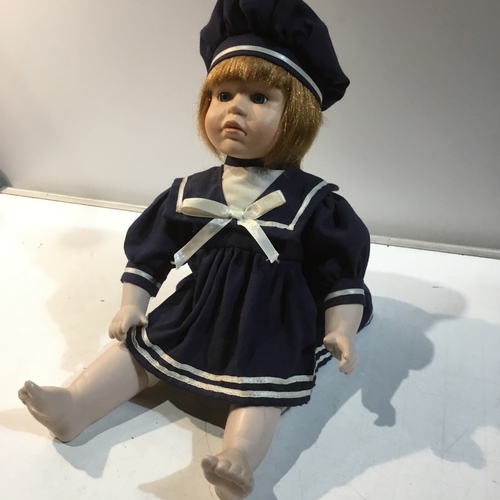 34 - Vintage promenade porcelain doll