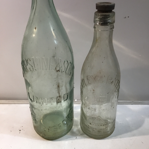 50 - Glass bottle by J Shipstone & sons limited plus wheatley & Bates sheffield bottle