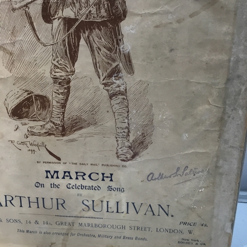 66 - The Absent Minded Begger by Rudyard Kipling poem sheets & sheet music by Arthur Sullivan