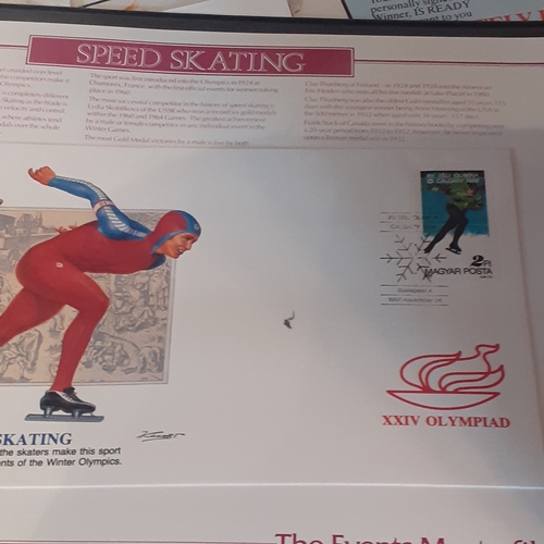 29 - Quantity of collectors stamps in presentation folders. Covering many sports including the Seoul Olym... 