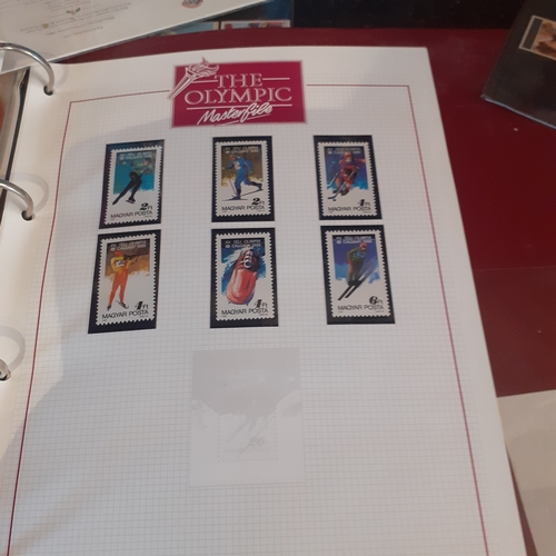 29 - Quantity of collectors stamps in presentation folders. Covering many sports including the Seoul Olym... 