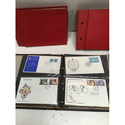 66 - 4 albums of first day cover stamp albums - dating back from 1970