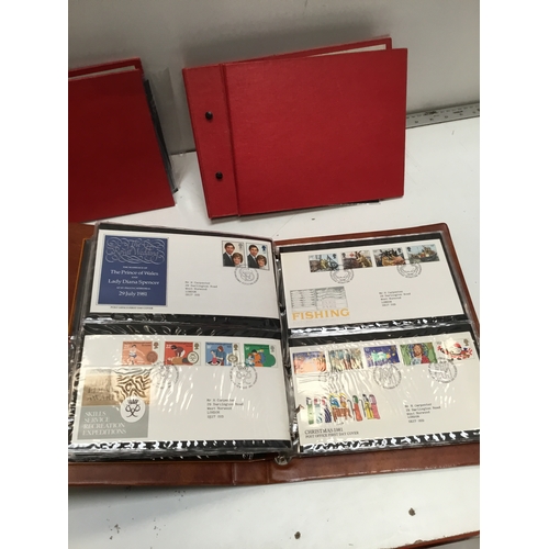 66 - 4 albums of first day cover stamp albums - dating back from 1970