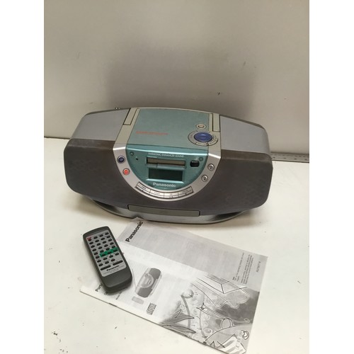 Panasonic portable stereo CD system model No. RX-EX1 with
