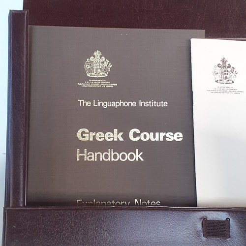 27 - The Linguaphone Institute Greek language course in Cassette form. 4 cassettes complete with Handbook... 