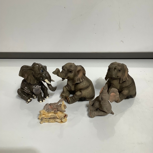 270 - Selection of various elephant ornaments