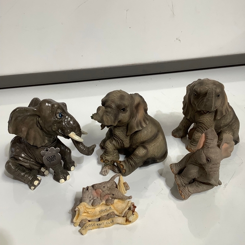 270 - Selection of various elephant ornaments