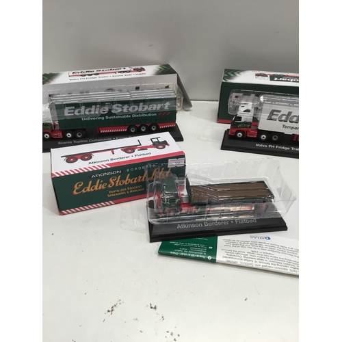 82 - 3 Eddie stobart collectible die cast inc Karen Patricia H123, Emma Jade H4663 & fertiliser stockist