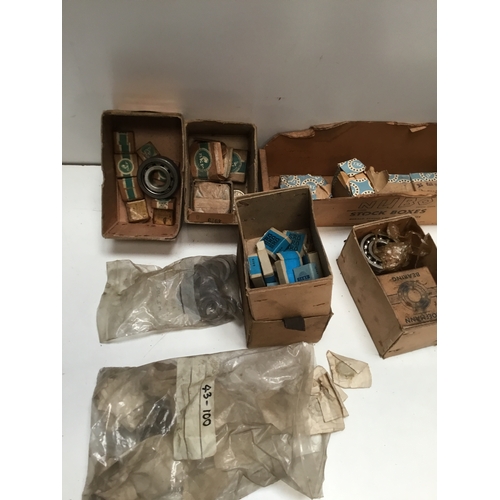 107 - Quantity of bearings for vintage motorbikes - new old stock