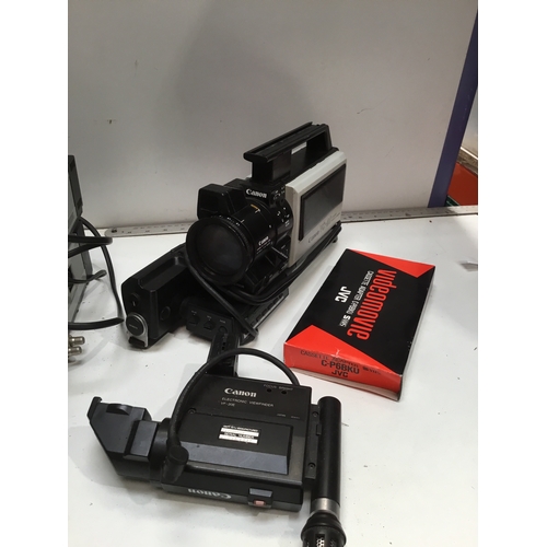 108 - Canon VC-20 colour camera with VT-30 timer unit and VR-30 portable recorder - as untested