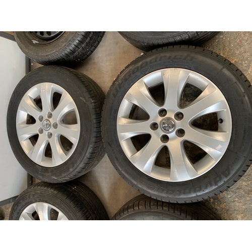 191 - Vauxhall Meriva set of wheels with spare - tread in very good condition