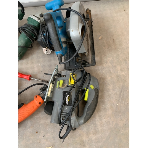 195 - Quantity of electric tools inc drills & jigsaws