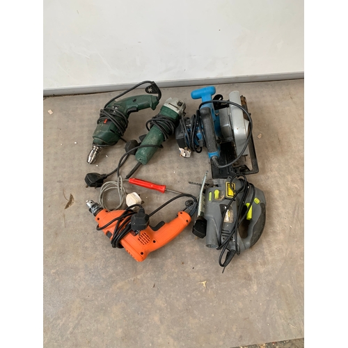 195 - Quantity of electric tools inc drills & jigsaws