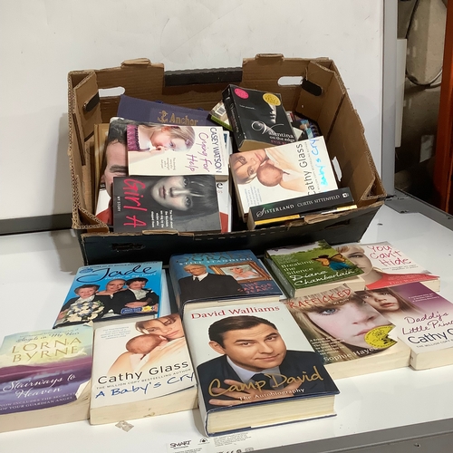 293 - Large box of books; Paul o Grady daddy’s little princess, you can’t hide & many more