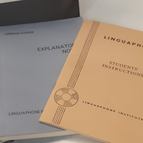 36 - Linguaphone German set. Unusually on single vinyl. With accompanying literature in presentation case... 