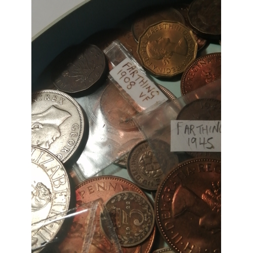 26A - Large tray of mixed English coinage (silver noted)