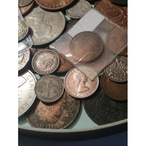 26A - Large tray of mixed English coinage (silver noted)