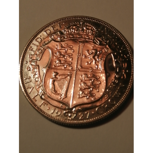 33A - 1927 halfcrown in uncirculated condition